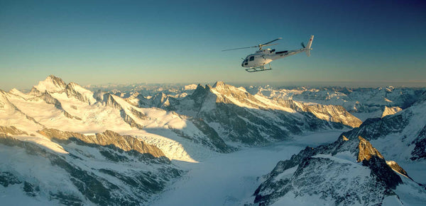 Helikopterflug mit Gletscherlandung