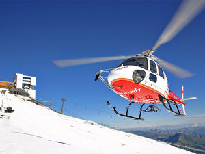 Helikopterlandung auf Gebirgslandeplatz