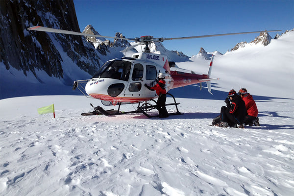 Helikopterlandung auf Gebirgslandeplatz