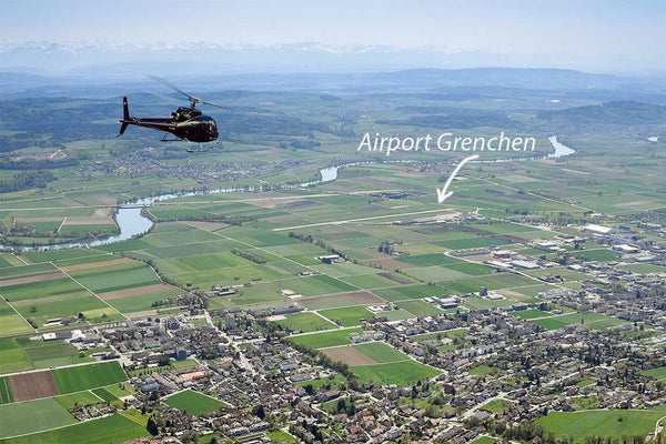 Helikopterflug ab dem Flugplatz Grenchen