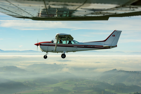 Cessna in der Luft