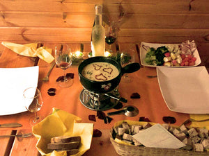 Fondue Flug im Helikopter