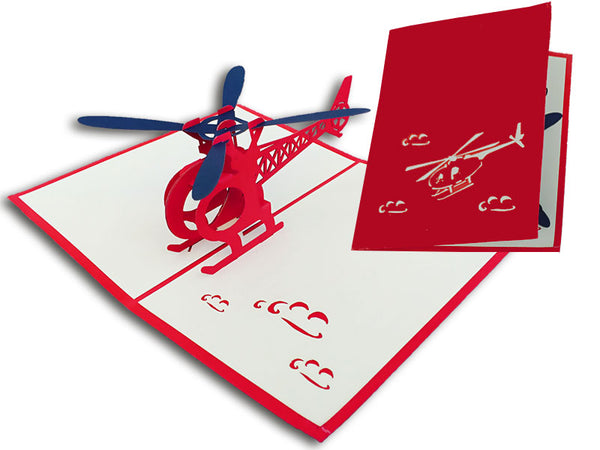 3D Gift Card Helicopter