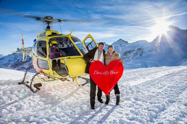 Liebeserklärung auf dem Gletscher