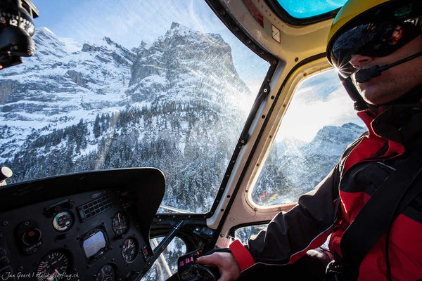 Alpen Helikopterflug 