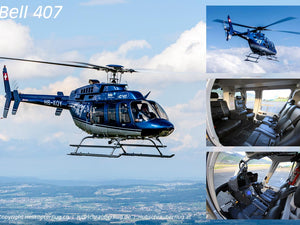 Übersicht Helikopterflug Bell407