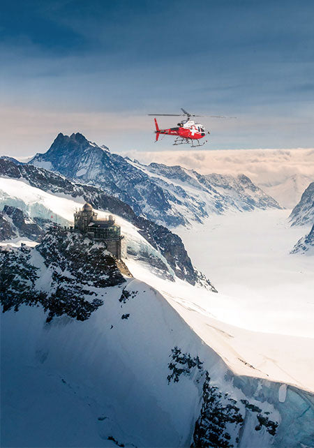 30 min. Jungfraujoch with glacier landing from Gsteigwiler