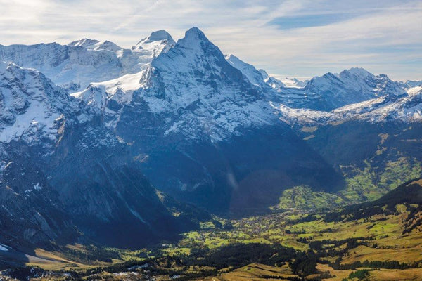 Eigernordwand mit Sicht auf Grindelwald