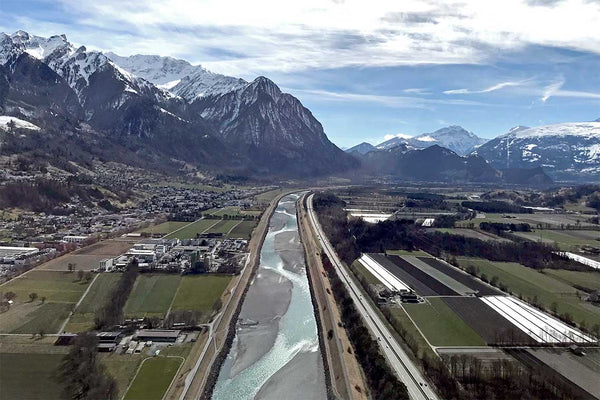 Rheintal Balzers Rundflug